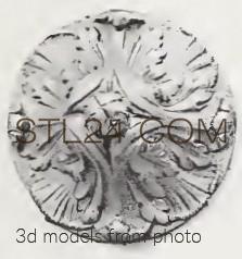 Розетки (ROSETTE_1343 -  | 3D model 3DSMAX / OBJ / STL) 3D модель для ЧПУ станка